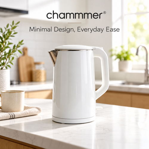 1.8L Large Capacity Food-Grade Stainless Steel Kettle, Fast Boiling, Auto Power Off & Dry Boil Protection, Heat Preservation & Anti-Scald, Easy to Clean, Quiet Operation.🥛