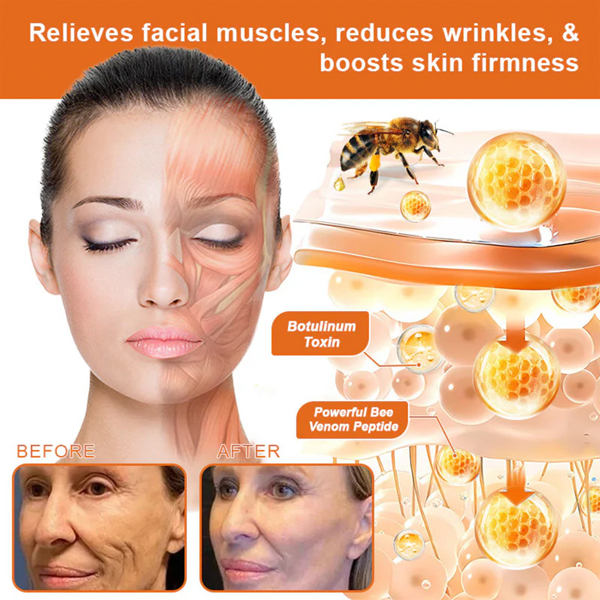 💎 Official Brand Premium Golden Edition丨Chammmer® Bee Venom Pro Wrinkle Repair Cream — Firming & Smoothing Care for All Skin Types