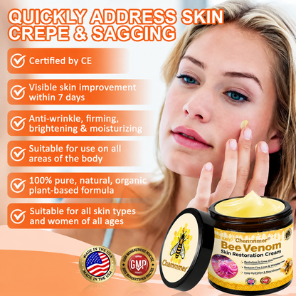 💎 Official Brand Premium Golden Edition丨Chammmer® Bee Venom Pro Wrinkle Repair Cream — Firming & Smoothing Care for All Skin Types