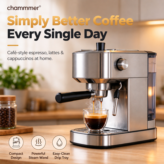 Smart Household Coffee Maker with One-Touch Extraction, Adjustable Strength, Removable Brewing Head, Easy to Clean, Quiet & Energy-Saving, Freshly Ground & Brewed, Suitable for Home & Office, Beginner-Friendly.☕