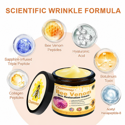 💎 Official Brand Premium Golden Edition丨Chammmer® Bee Venom Pro Wrinkle Repair Cream — Firming & Smoothing Care for All Skin Types